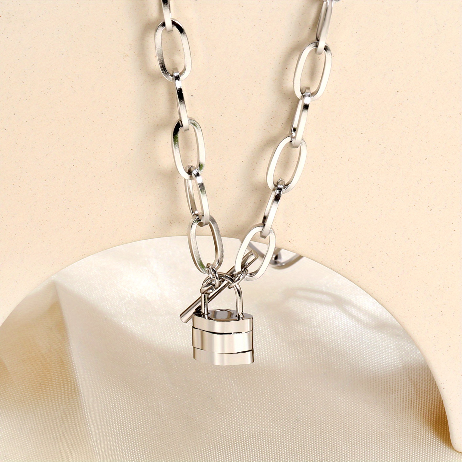 Men's Layered OT Pendant Necklace — Heavy-Duty Stainless Steel Chains